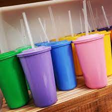 Vaso Plastico con Tapa (personajes Infantiles) Ref. 