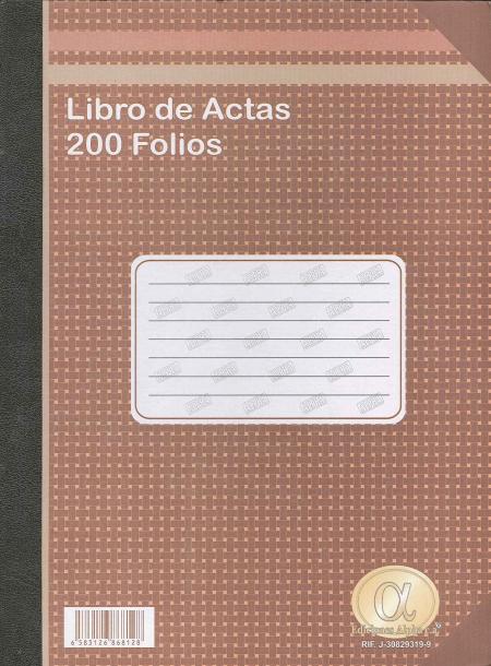 Libro de Actas Oficio 200 Hojas - Yhappa