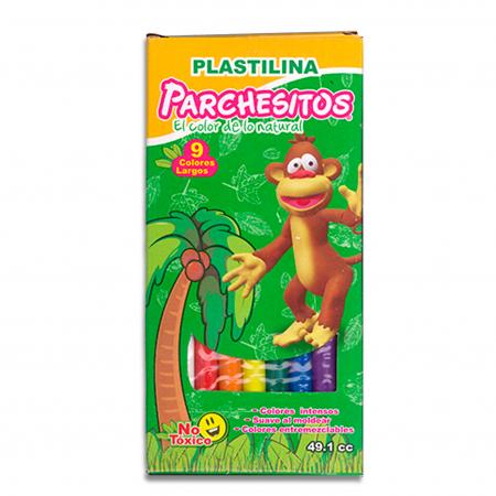 Caja de Plastilina Parchesitos 9 Colores Ref.