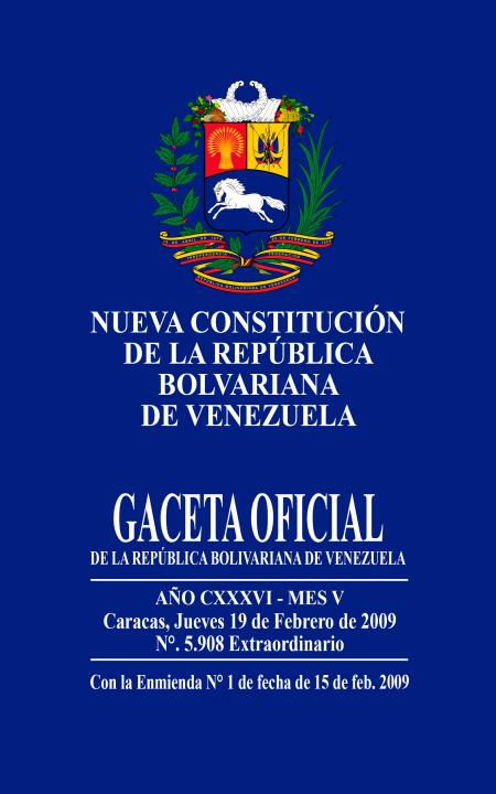 Constitucion de la Republica Bolivariana de Venezuela (t.p)