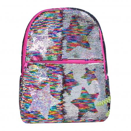 Backpack Escolar Travel Ready Lentejuelas Rosado (morral) Ref. Tr1-ech03