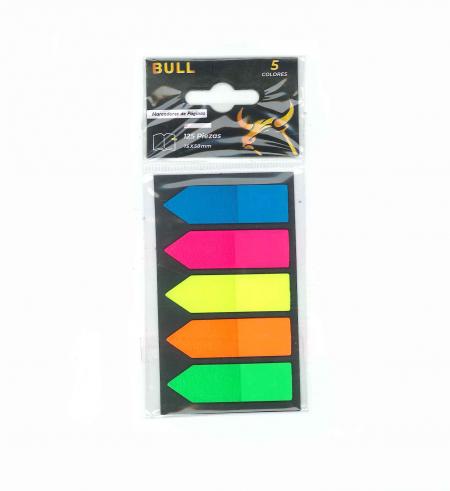 Notas Adhesivas Señaladores Flechas Bull X 5 Colores Ref. B-spag15-5