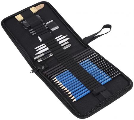 Kalour 33pcs Sketching In Nylon Case 
