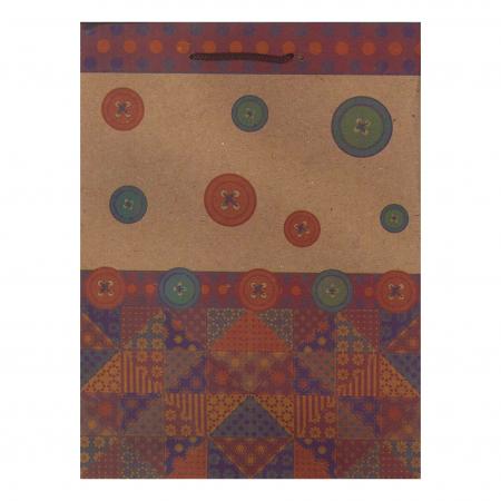 Bolsa de Regalo Kraft Estampada Ref. Bk50- 1388