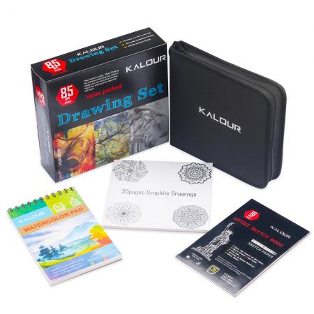 85 Drawing Set In Nylon Case Re. Ht-pan085
