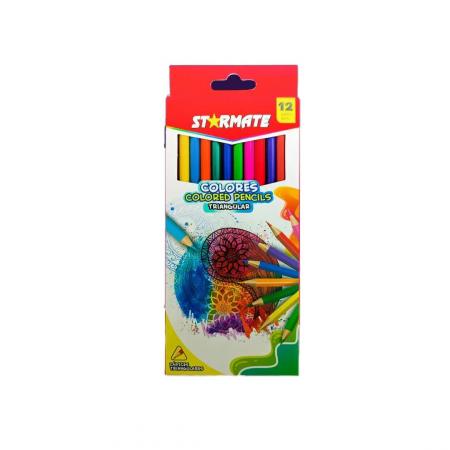 Caja de Creyones Triangulares X12pcs Str-1075
